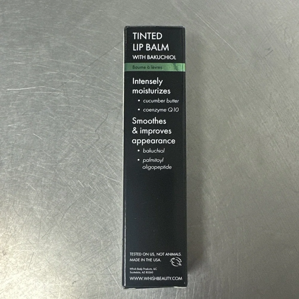 Whish Tinted Lip Balm Bakuchiol‎ 0.5 oz New in Box Orchard Pear Natural Gentle